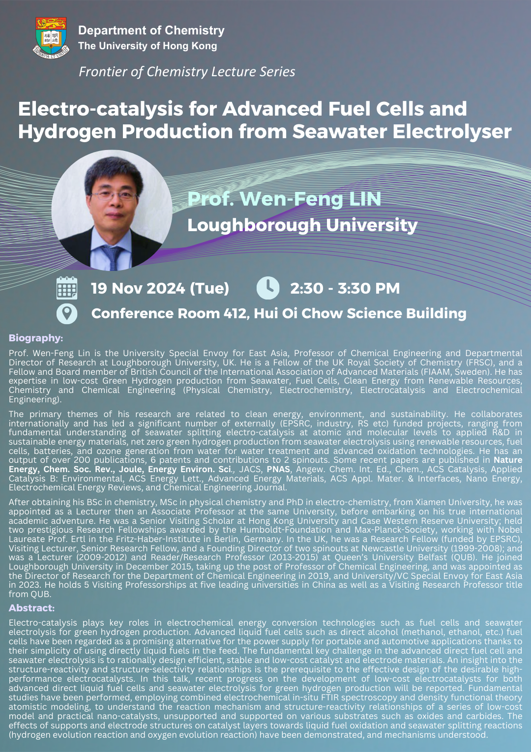 Self Photos / Files - Prof. Weng-Feng Lin Seminar Poster