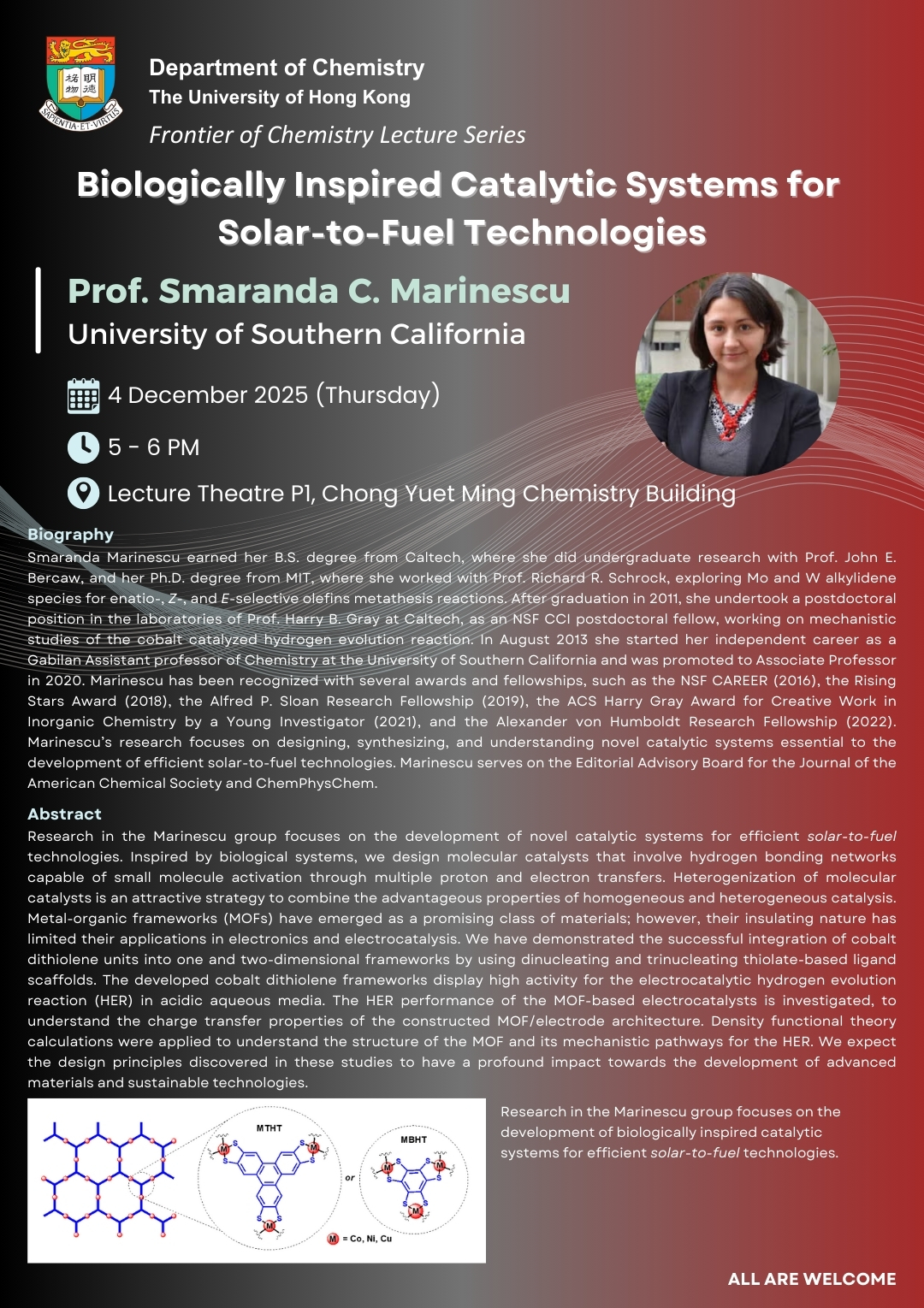 Self Photos / Files - Prof. Smaranda C. Marinescu Seminar Poster