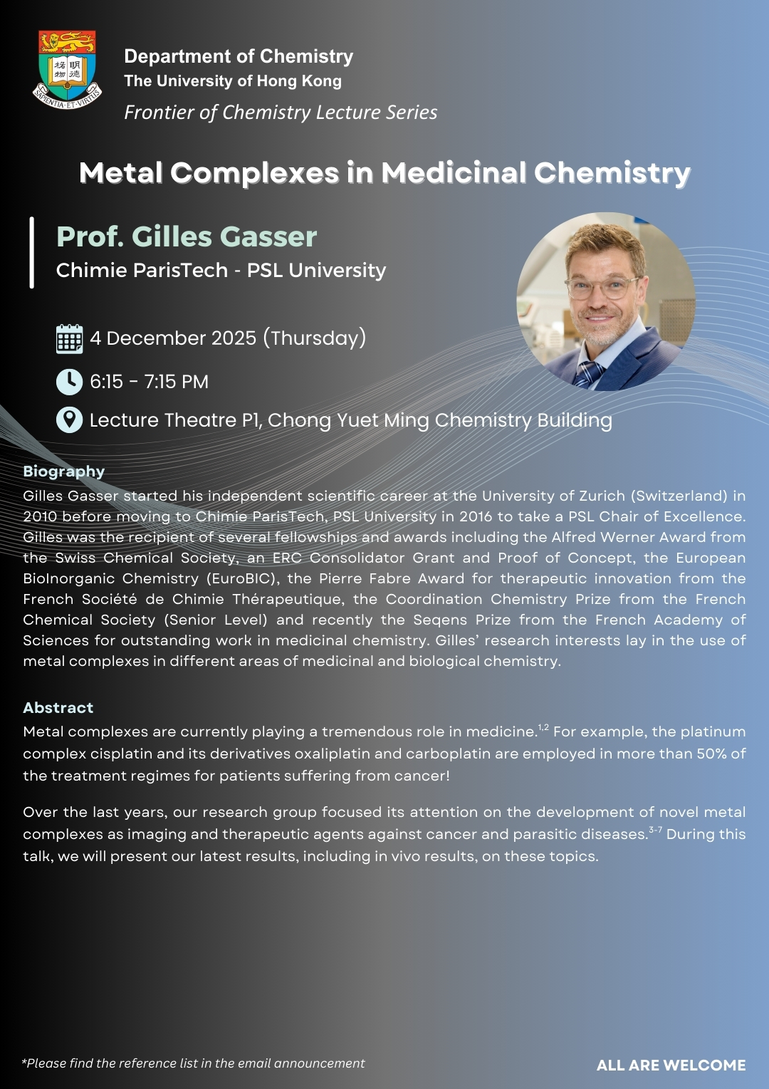 Self Photos / Files - Prof. Gilles Gasser Seminar Poster