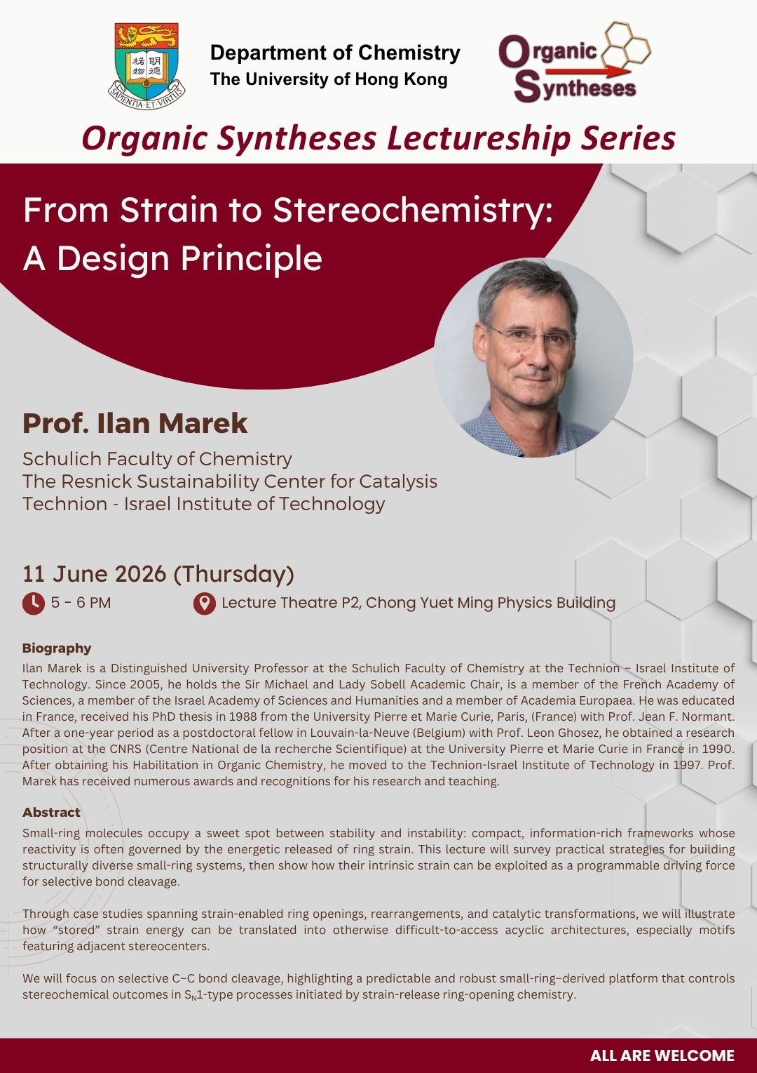 Self Photos / Files - 20260611_Prof. Ilan Marek Seminar Poster