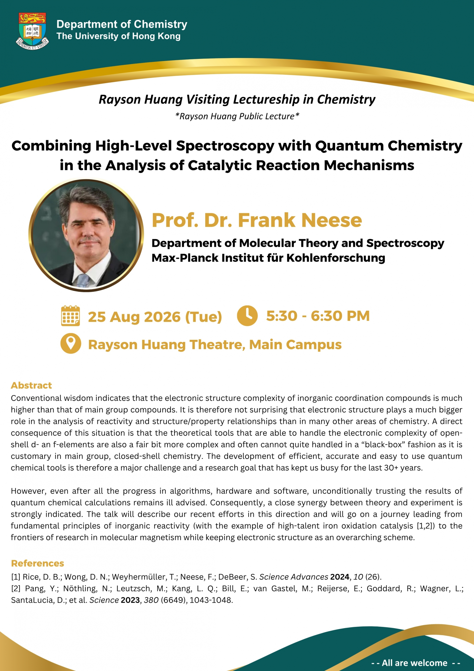 Self Photos / Files - 20260825_Prof. Dr. Frank Neese #Rayson Huang Public Lecture